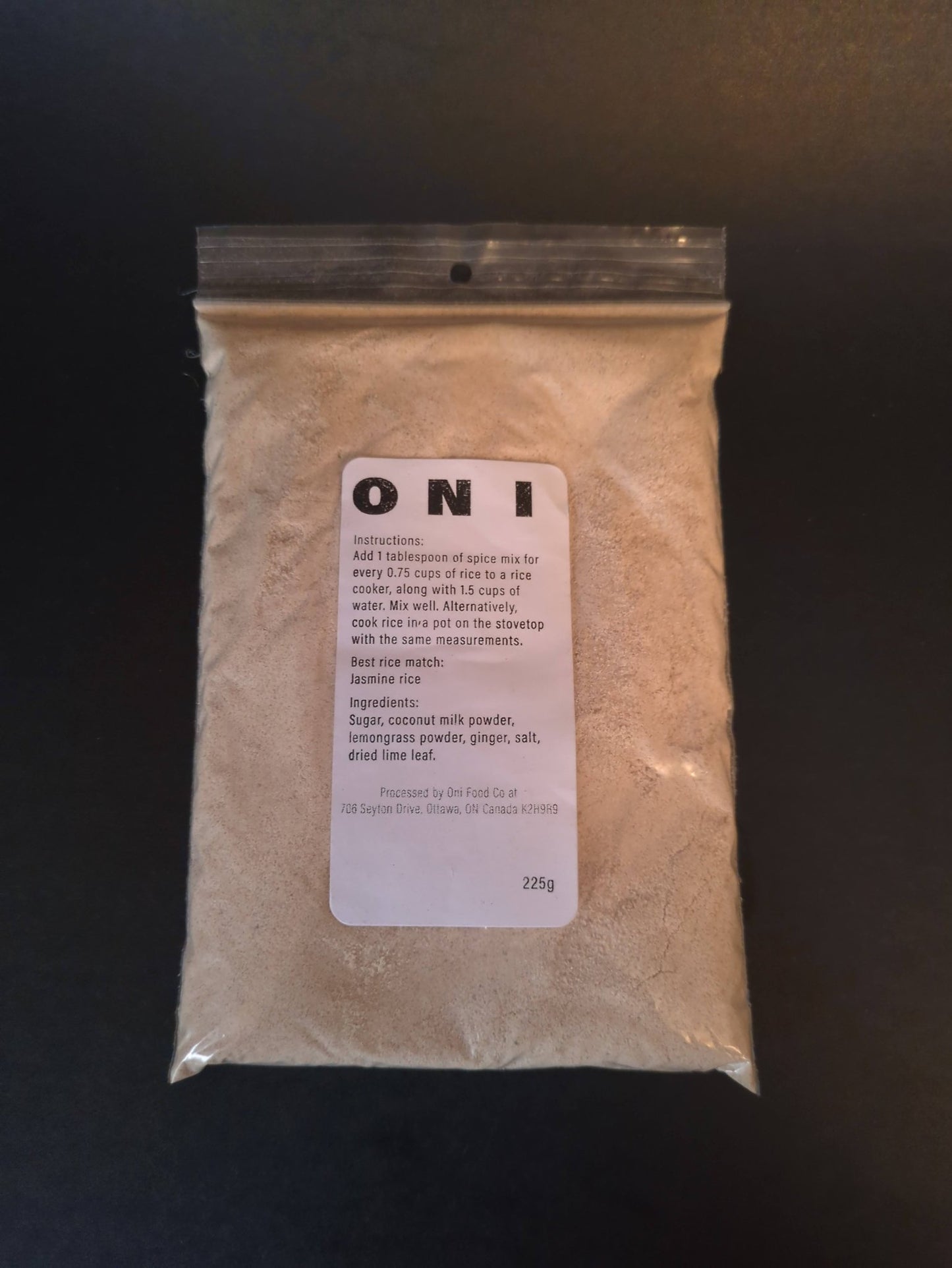 Coconut Rice Spice Mix - Oni Food Co